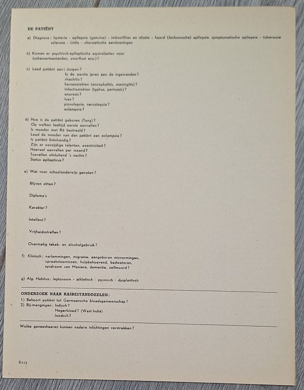 Algemeine SS Health Conditon Cart -Breed and Heritage Health Care Service - Image 2