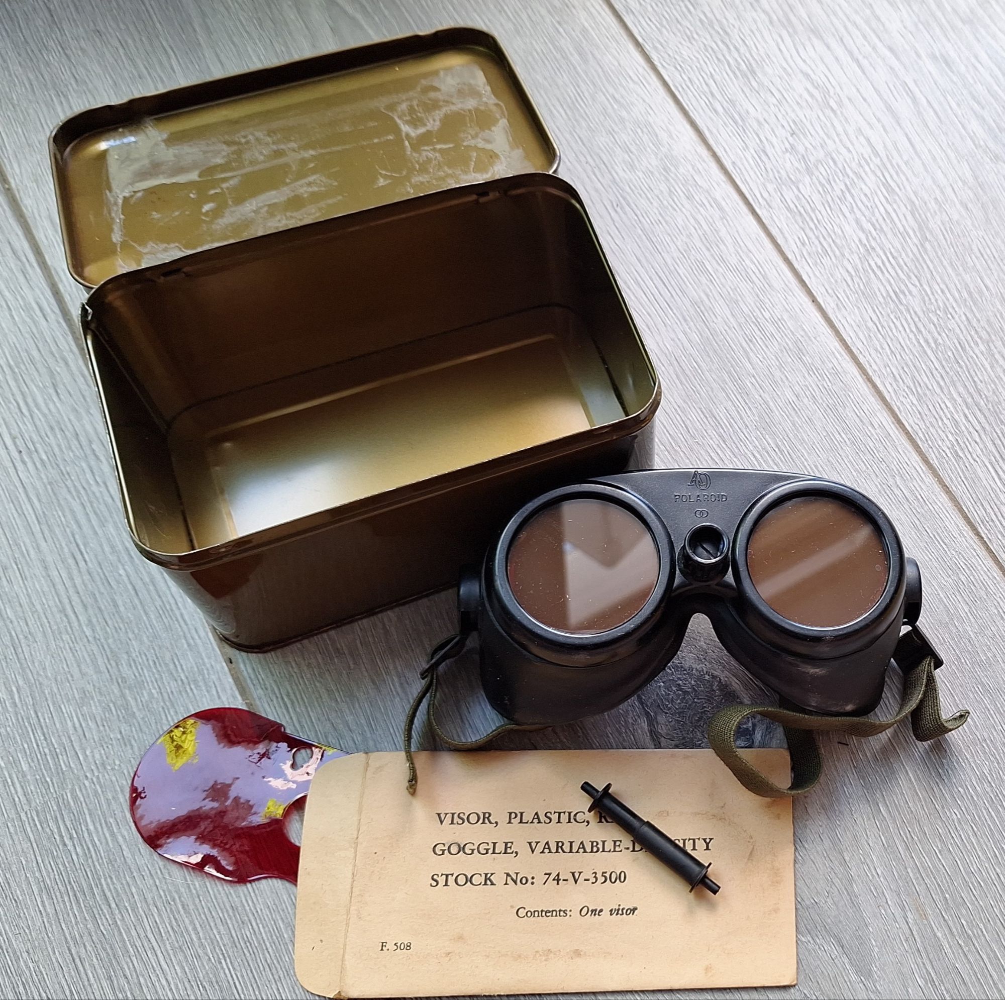 WW2 USAAF Goggle, Variable Density, Cased