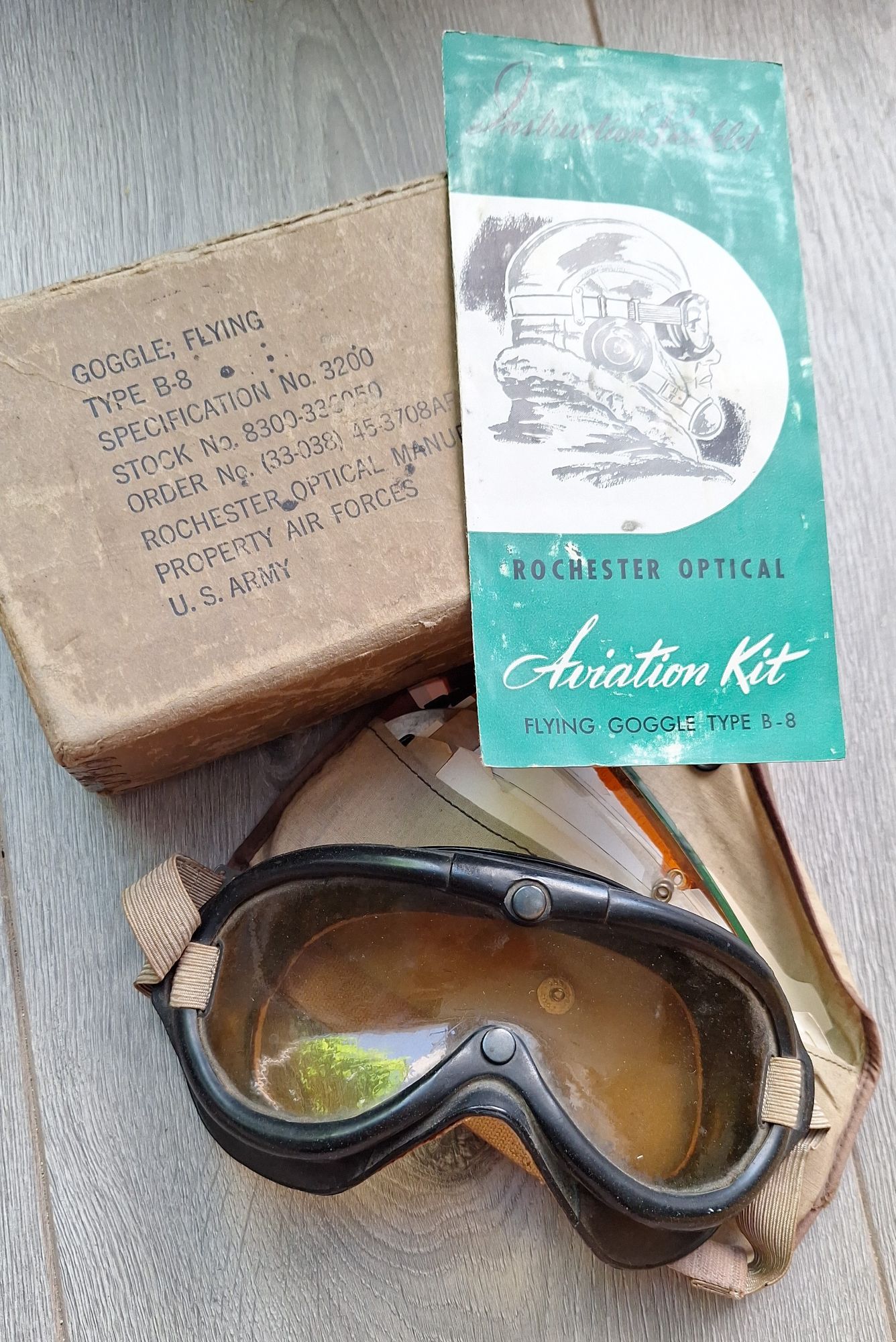 WW2 USAAF Goggle, Flying, Type B-8
