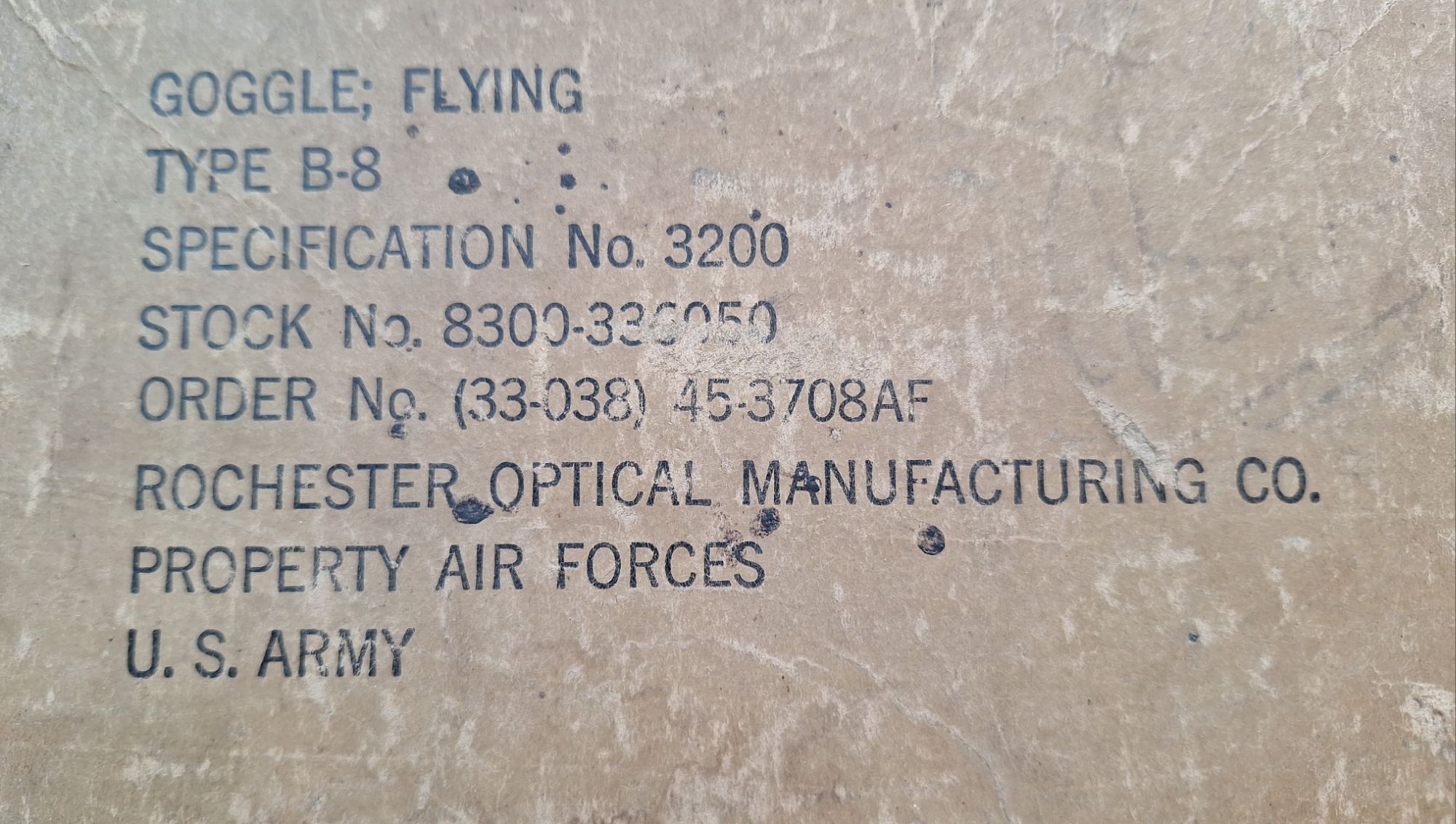 WW2 USAAF Goggle, Flying, Type B-8 - Image 6
