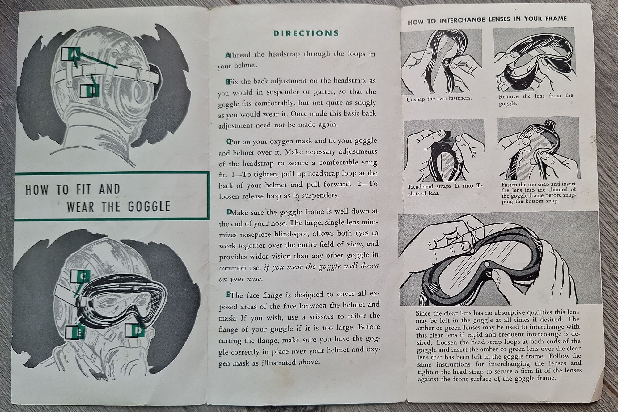 WW2 USAAF Goggle, Flying, Type B-8 - Image 10
