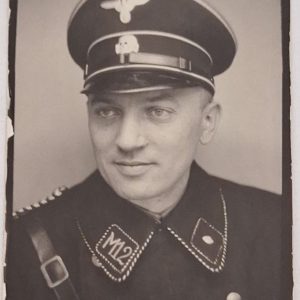 WW2 RARE Pass Photo Algemeine SS Unterscharführer Standarte M12