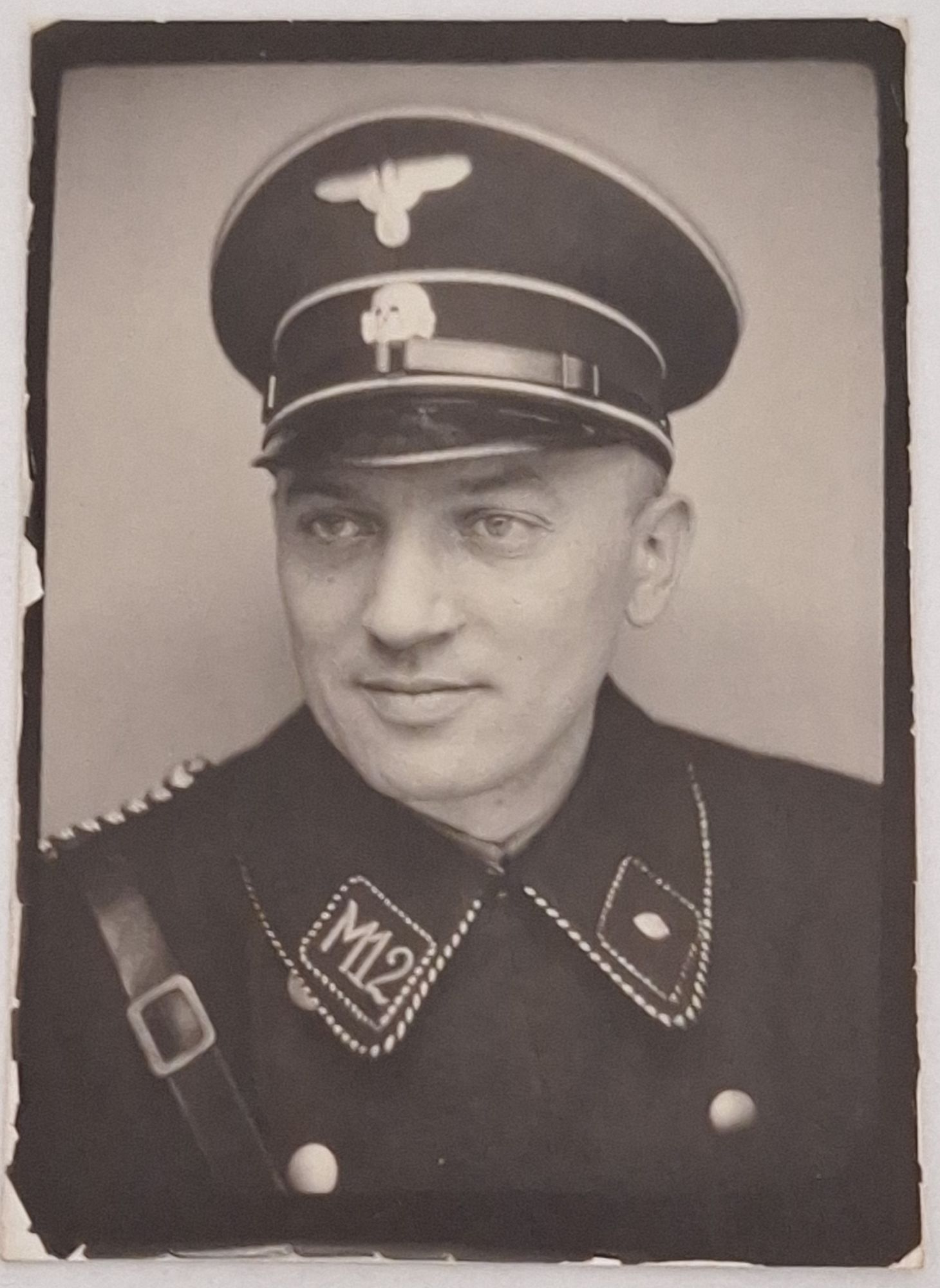 WW2 RARE Pass Photo Algemeine SS Unterscharführer Standarte M12 - Image 1