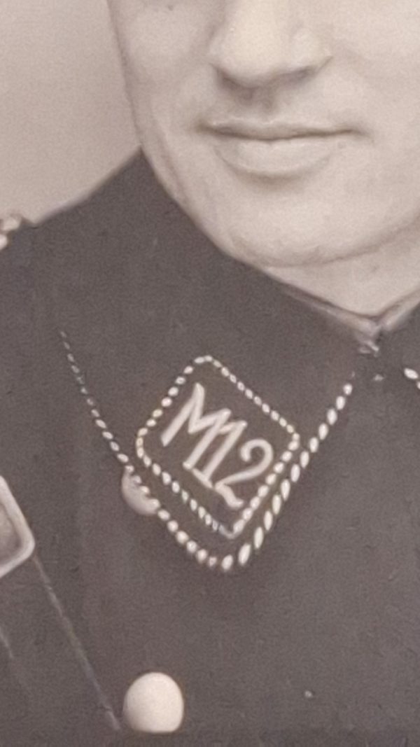 WW2 RARE Pass Photo Algemeine SS Unterscharführer Standarte M12 - Image 3