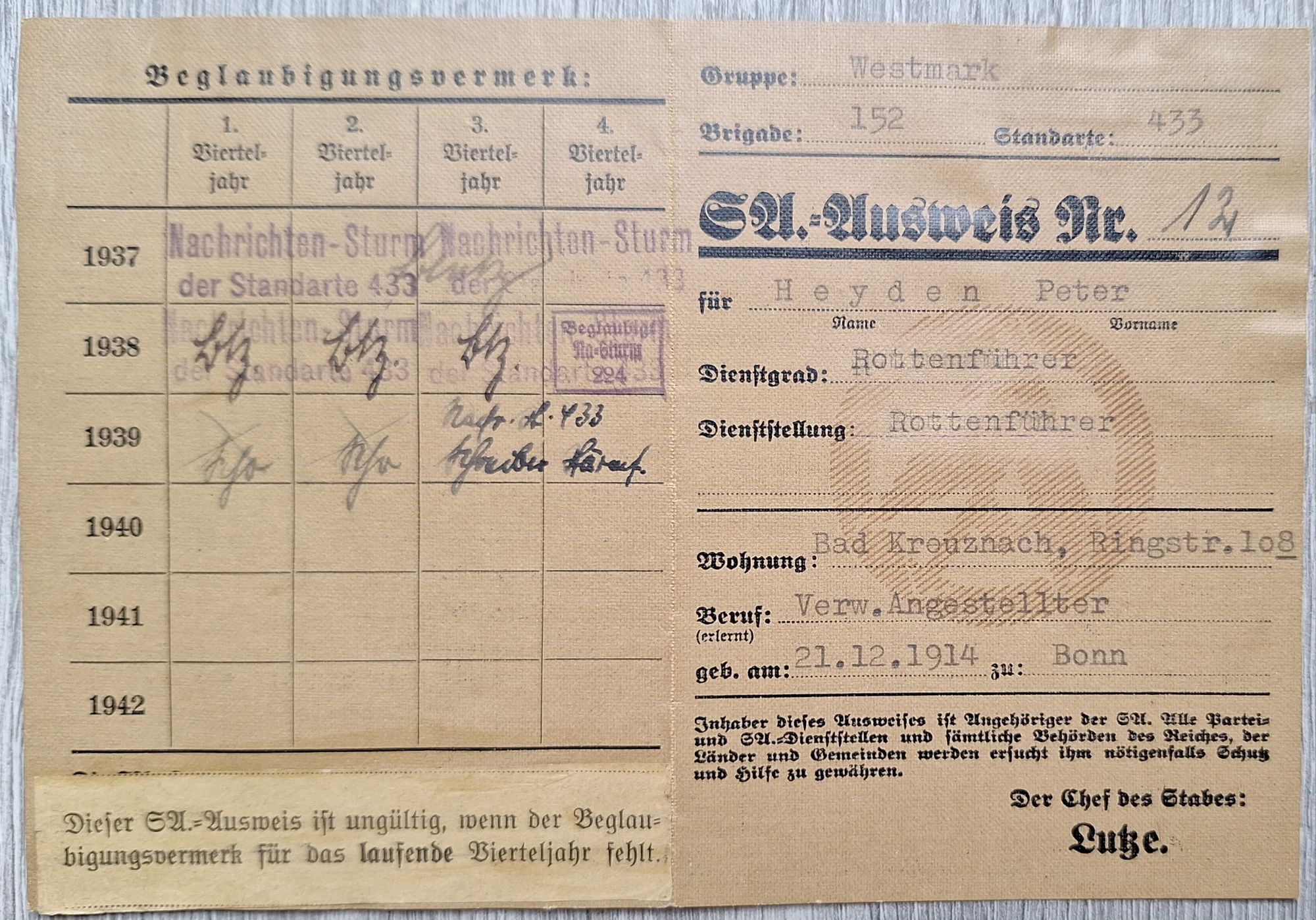 Large Lot of SA Documents and Sportsabzeichen- One Person - Image 2