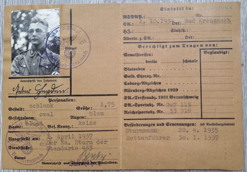 Large Lot of SA Documents and Sportsabzeichen- One Person