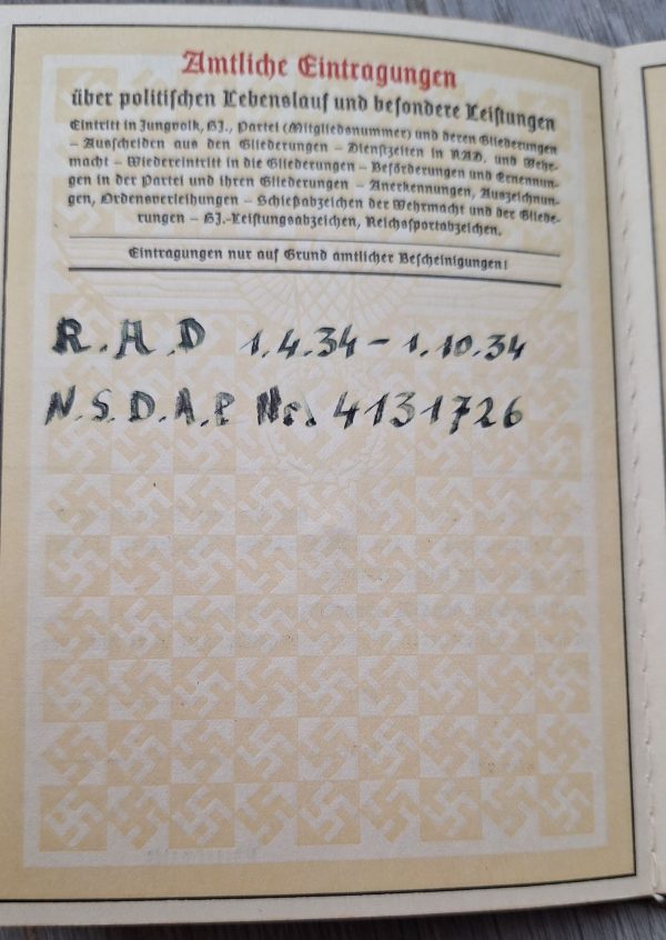 Large Lot of SA Documents and Sportsabzeichen- One Person - Image 8